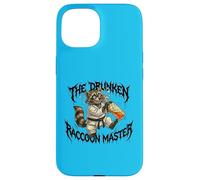 Divertido Drunk Raccoon Master Karate Carcasa para iPhone 15