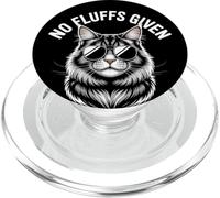 Divertido dueño de gato Maine Coon sin pelusas dado juego de palabras PopSockets PopGrip para MagSafe