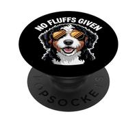 Divertido dueño de perro Bernedoodle sin pelusas dado Berner juego de palabras PopSockets PopGrip Adhesivo