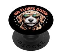 Divertido dueño de perro Goldendoodle sin pelusas dado garabato dorado PopSockets PopGrip Adhesivo
