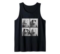 Divertido Dugongo Gafas Fotomatón Selfie Camiseta sin Mangas