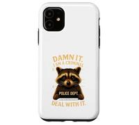 Divertido Dulce Raccoon Search Photo Police Gift Carcasa para iPhone 11