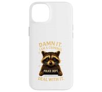 Divertido Dulce Raccoon Search Photo Police Gift Carcasa para iPhone 14 Plus