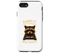 Divertido Dulce Raccoon Search Photo Police Gift Carcasa para iPhone SE (2020) / 7/8