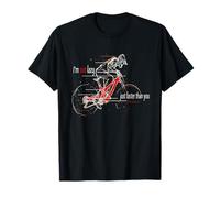 Divertido E-Bike MTB Frase I'm Not Lazy Just Faster Bici Camiseta