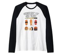 Divertido Echa un Vistazo a mi Paquete de Seis Sushi Amante de la Comida Japonesa Camiseta Manga Raglan