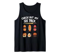 Divertido Echa un Vistazo a mi Paquete de Seis Sushi Amante de la Comida Japonesa Camiseta sin Mangas