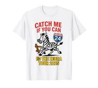 Divertido Ed la Cebra Corriendo Animal Escape Meme Camiseta