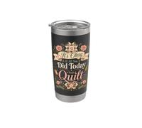 Divertido edredón Crafter cita It's Okay If All You Did Today was Vaso térmico de acero inoxidable de doble pared