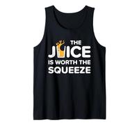 Divertido El Jugo Vale la pena Exprimir Dieta Saludable de Jugo Camiseta sin Mangas