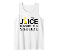 Divertido El Jugo Vale la pena Exprimir Dieta Saludable de Jugo Camiseta sin Mangas