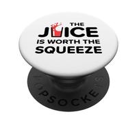 Divertido El Jugo Vale la pena Exprimir Dieta Saludable de Jugo PopSockets PopGrip Adhesivo