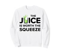 Divertido El Jugo Vale la pena Exprimir Dieta Saludable de Jugo Sudadera