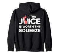 Divertido El Jugo Vale la pena Exprimir Dieta Saludable de Jugo Sudadera con Capucha
