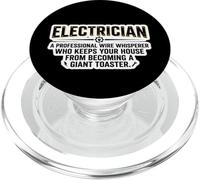 Divertido Electricista Definición Maestro Trabajador Eléctrico Broma PopSockets PopGrip para MagSafe
