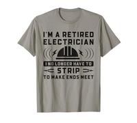 Divertido electricista jubilado ya no tira humor Camiseta
