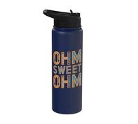Divertido Electricista Juego de palabras Ohm Sweet Ohm Stainless Steel Insulated Water Bottle