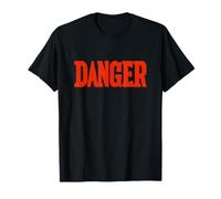 Divertido emblema de peligro para los amantes del habla y el logotipo Camiseta