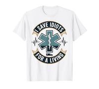 Divertido EMT Guardo Idiotas para ganarse la Vida Camiseta