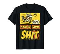 Divertido en mi camino a agitar un poco de basura Panda Caos Humor Camiseta