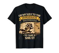 Divertido en mi Camino al baño sin género para Tomar una Ella/It Camiseta gráfica económica, Hombre, Negro, M