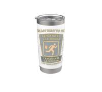 Divertido en mi camino al baño sin género para tomar una ella/It Vaso térmico de acero inoxidable de doble pared