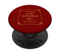 Divertido En Mi Era Mah-Jong Mahjongg Mah Jong Jugar Mahjong Mahj PopSockets PopGrip Adhesivo