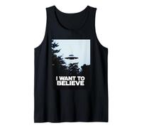 Divertido Encuentro esperanzador clásico de «Quiero Creer» sobre ovnis Camiseta sin Mangas