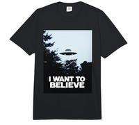 Divertido Encuentro esperanzador clásico de «Quiero Creer» sobre ovnis Comfort Colors Adult Heavyweight T-Shirt