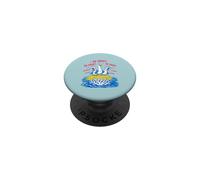 Divertido Enfermera Gaviota Grito IV Goteo Marfil Coral Humor médico PopSockets PopGrip Adhesivo