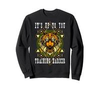 Divertido entrenamiento Calistenics para entrenar a tigre art deco Sudadera