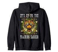 Divertido entrenamiento Calistenics para entrenar a tigre art deco Sudadera con Capucha