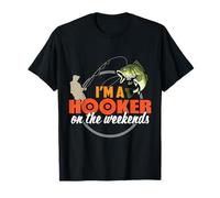 Divertido entusiasta de la pesca diciendo que soy una puta Camiseta