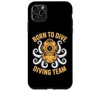 Divertido Equipo de Buceo Octopus Buceo Equipo de Buceo Nacido para bucear Carcasa para iPhone 11 Pro MAX