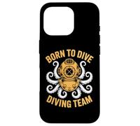 Divertido Equipo de Buceo Octopus Buceo Equipo de Buceo Nacido para bucear Carcasa para iPhone 16 Pro