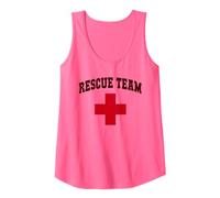 Divertido equipo de rescate fuera de servicio Socorristas natación vacaciones verano Camiseta sin Mangas