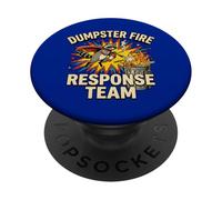 Divertido Equipo de Respuesta al Fuego del contenedor de mapaches PopSockets PopGrip Adhesivo