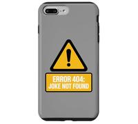 Divertido Error de precaución 404 Disfraz de Broma de computadora no Encontrado Carcasa para iPhone 7 Plus/8 Plus