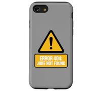 Divertido Error de precaución 404 Disfraz de Broma de computadora no Encontrado Carcasa para iPhone SE (2020) / 7/8