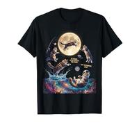 Divertido Espacio Gato Juego de Palabras Astronauta papá Camiseta