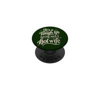Divertido Esposa Humor Cita Vida Casada Romance Dicho PopSockets PopGrip Adhesivo