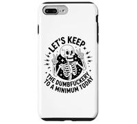 Divertido esqueleto antisocial signo de paz sin drama calavera Carcasa para iPhone 7 Plus/8 Plus