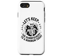 Divertido esqueleto antisocial signo de paz sin drama calavera Carcasa para iPhone SE (2020) / 7 / 8
