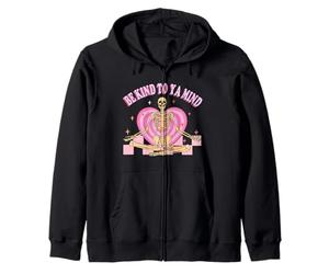 Divertido Esqueleto meditación Cita Mindfulness Humor Arte Sudadera con Capucha