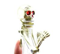 Divertido esqueleto-pin-halloween-skelett-stift, Halloween Abbey Funny Boxing Skeleton con luz LED | Bolígrafo, decoración estacional, papel informativo de la escuela y estudiante para las aulas, el d