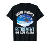 Divertido esquí Alpino a través de la jubilación una Pendiente a la Vez Camiseta