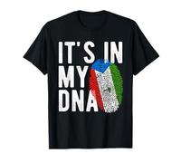 Divertido está en mi ADN Bandera de Guinea Ecuatorial Huella digital Camiseta