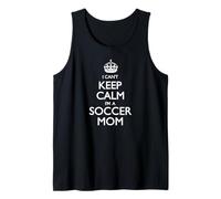 Divertido Estampado Blanco con el Texto «I'm A Soccer Mom» de «I Can't Keep Calm» Camiseta sin Mangas
