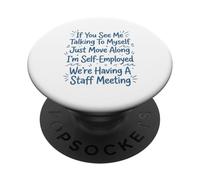 Divertido Estilo Garabato si me Ves Hablando a mí Mismo PopSockets PopGrip Adhesivo