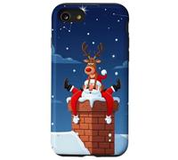 Divertido Estuche navideño de Renos y Papá Noel para Humor Carcasa para iPhone SE (2020) / 7/8